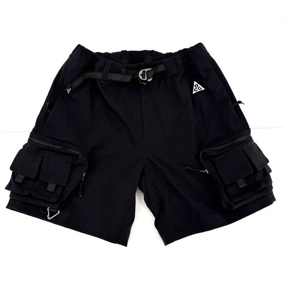 Nike ACG Other - RARE Nike Men's ACG Outdoor Hiking Cargo Shorts Black DH8347-010 Size SMALL